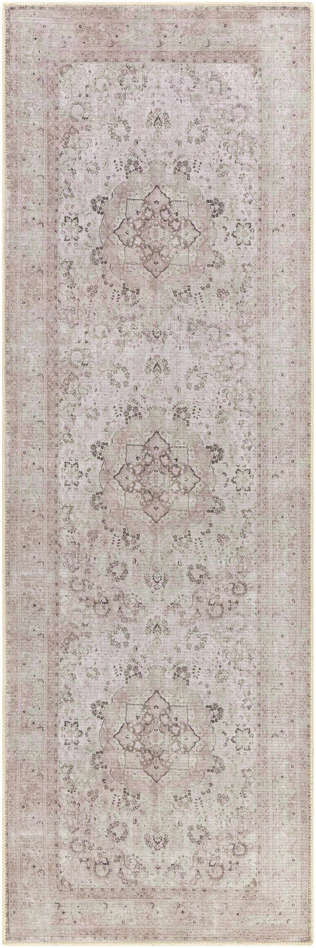 Bethany Vintage Flat Pile Washable Rug