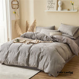 Boho Tufted Bedding Set / Gray
