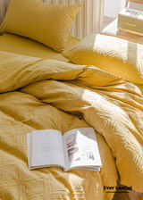 Boho Tufted Bedding Set / Gray
