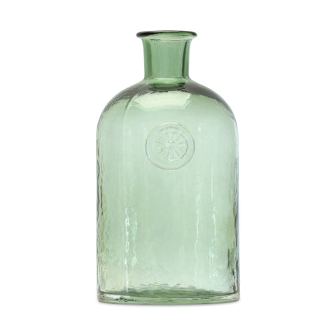 Sage-Glass-Bottle-Skinny-Neck-Vase-Green-Decorative-Vases