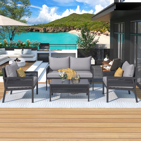 4-Piece-Boho-Inspired-Outdoor-Rope-Lounge-Set-Outdoor-Furniture-Sets