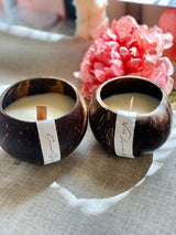 Coconut Wax Candle in Coconut Shell - Eco-Friendly and Sustainable Home Decor