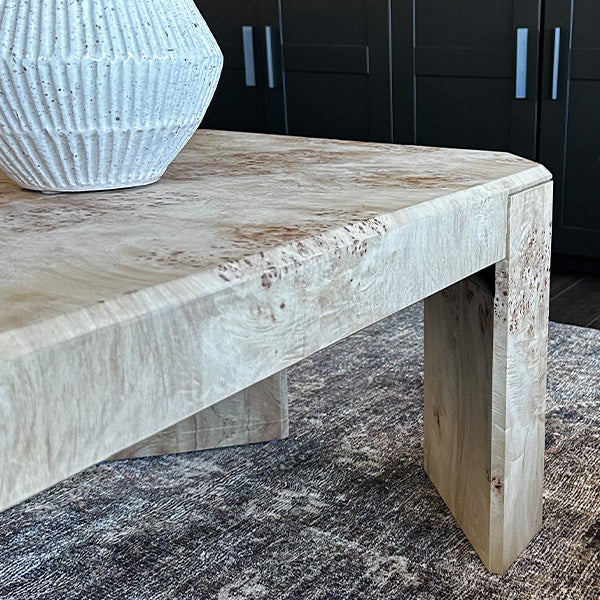 Burl Wood Coffee Table
