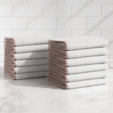 Cotton Border-Stitched 6-Piece Towel Set - Valery Collection