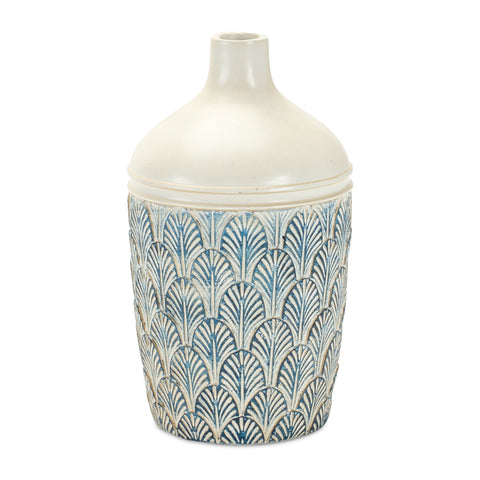 Geometric-Leaf-Print-Vase-(Set-of-3)-Decorative-Vases