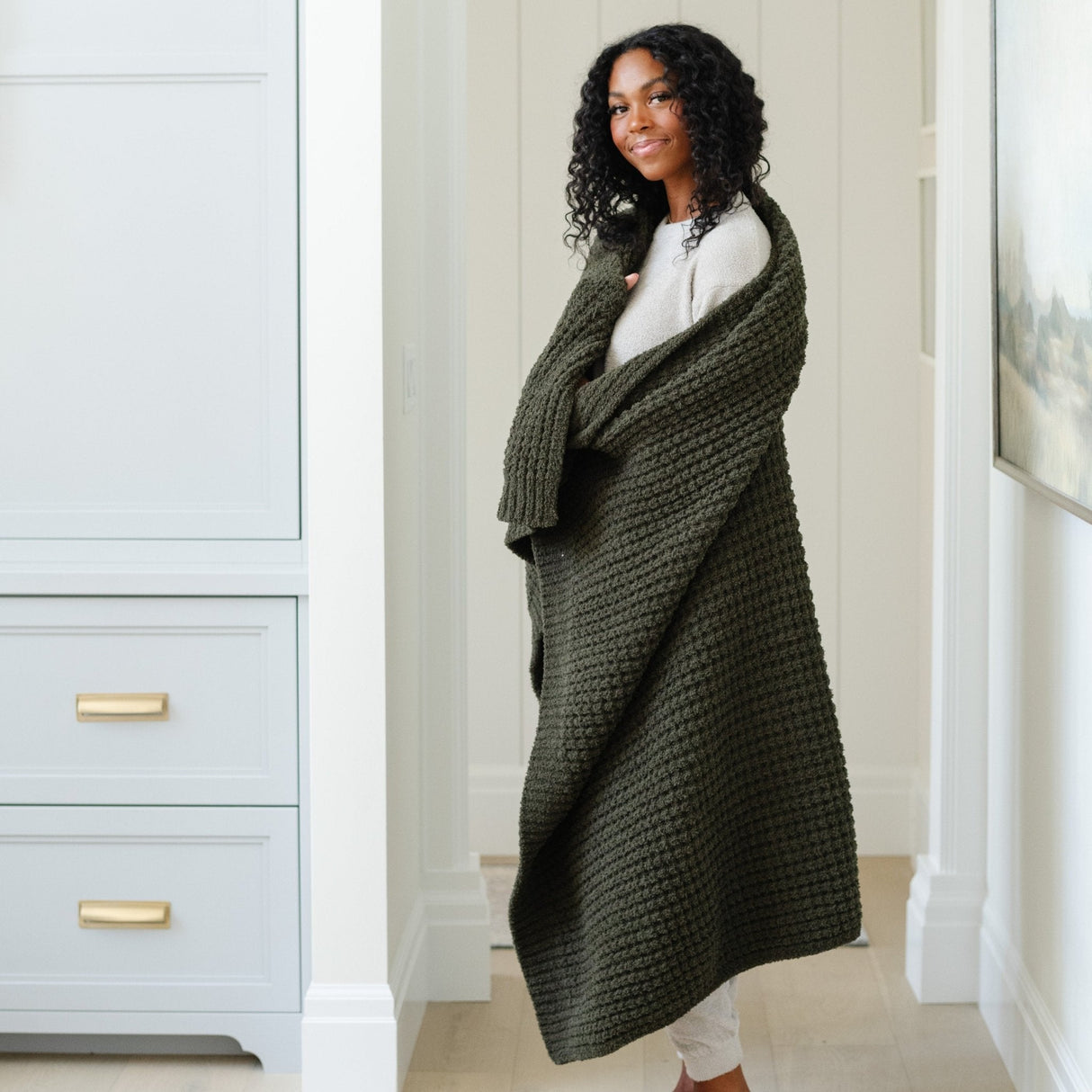 Waffle Knit XL Throw Blankets