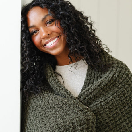 Waffle Knit XL Throw Blankets