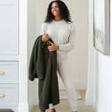 Waffle Knit XL Throw Blankets