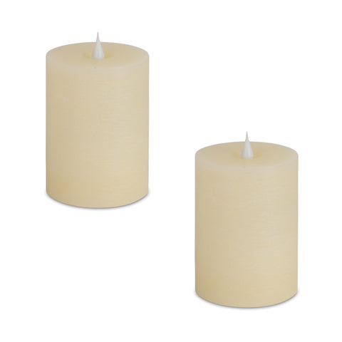 Simplux-Designer-LED-Candle-with-Remote-(Set-of-2)-Beige-LED-Candles