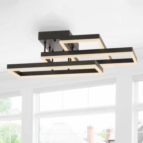 Geometric-Integrated-LED-Metal-Flush-Mount-Flush-Mount