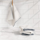 Cotton Border-Stitched 6-Piece Towel Set - Valery Collection