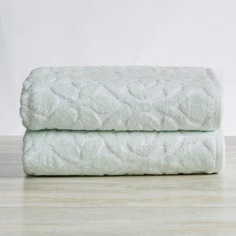 2 Pack Jacquard Bath Towels - Cassie Collection