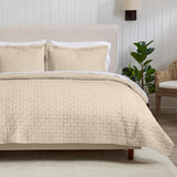 3-Piece Textured Quilt Set - Emeline Collection