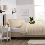 3-Piece Textured Quilt Set - Emeline Collection
