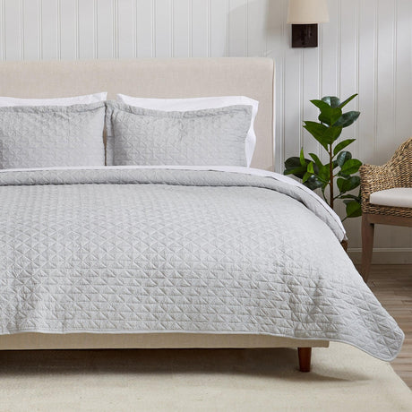 3-Piece Textured Quilt Set - Emeline Collection