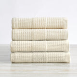 4 Pack Waffle Weave Hand Towels - Soleia Collection