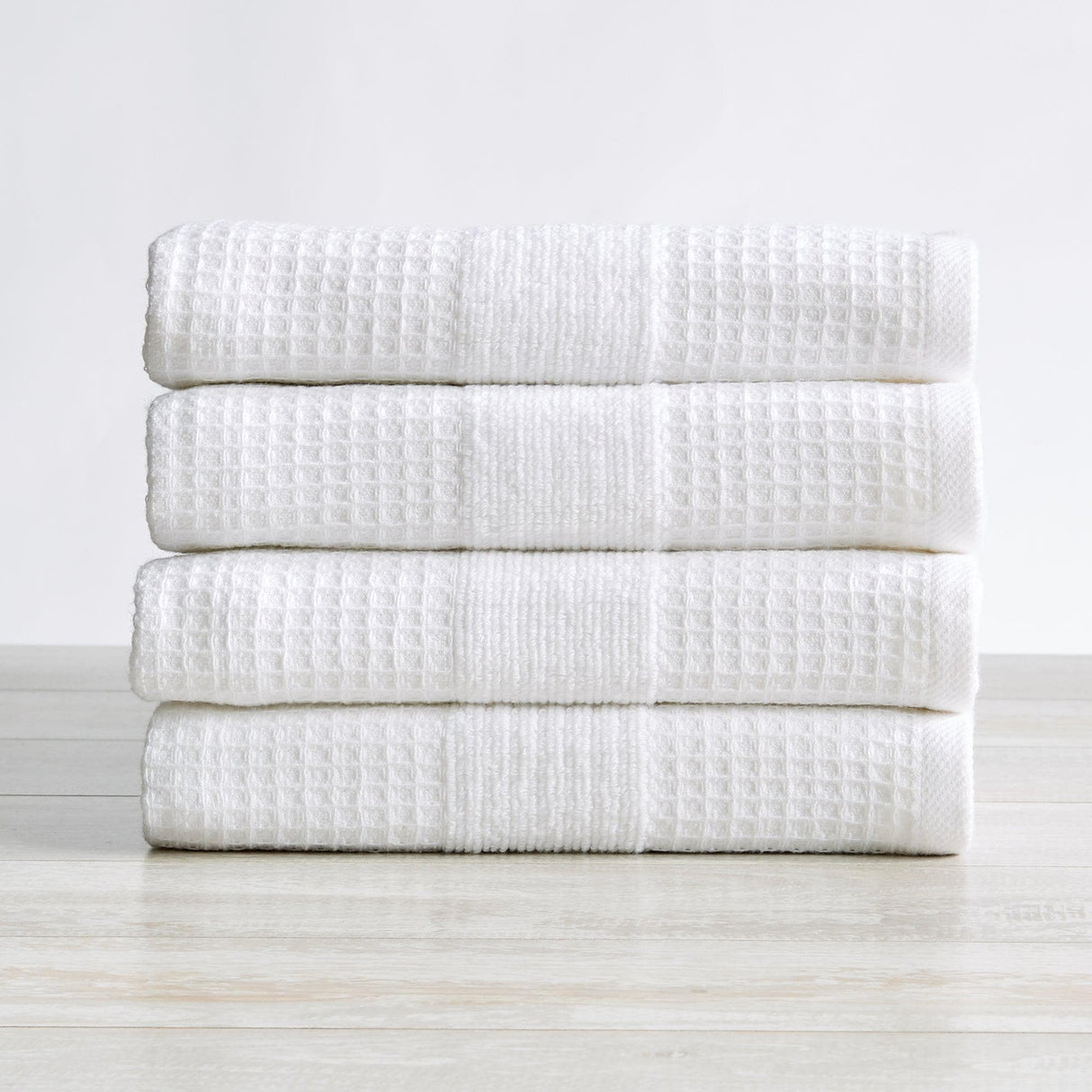 4 Pack Waffle Weave Hand Towels - Soleia Collection