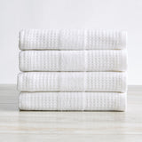 4 Pack Waffle Weave Hand Towels - Soleia Collection