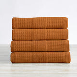 4 Pack Waffle Weave Hand Towels - Soleia Collection