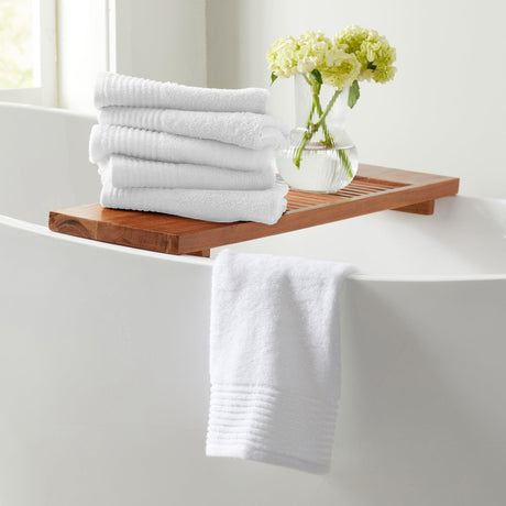 6 Pack Cotton Hand Towels - Kasper Collection