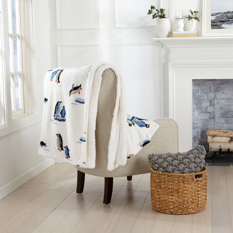 Sherpa Throw Blanket - Hudson Collection