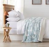 Velvet Plush Sherpa Luxury Bed Blanket - Cielo Collection