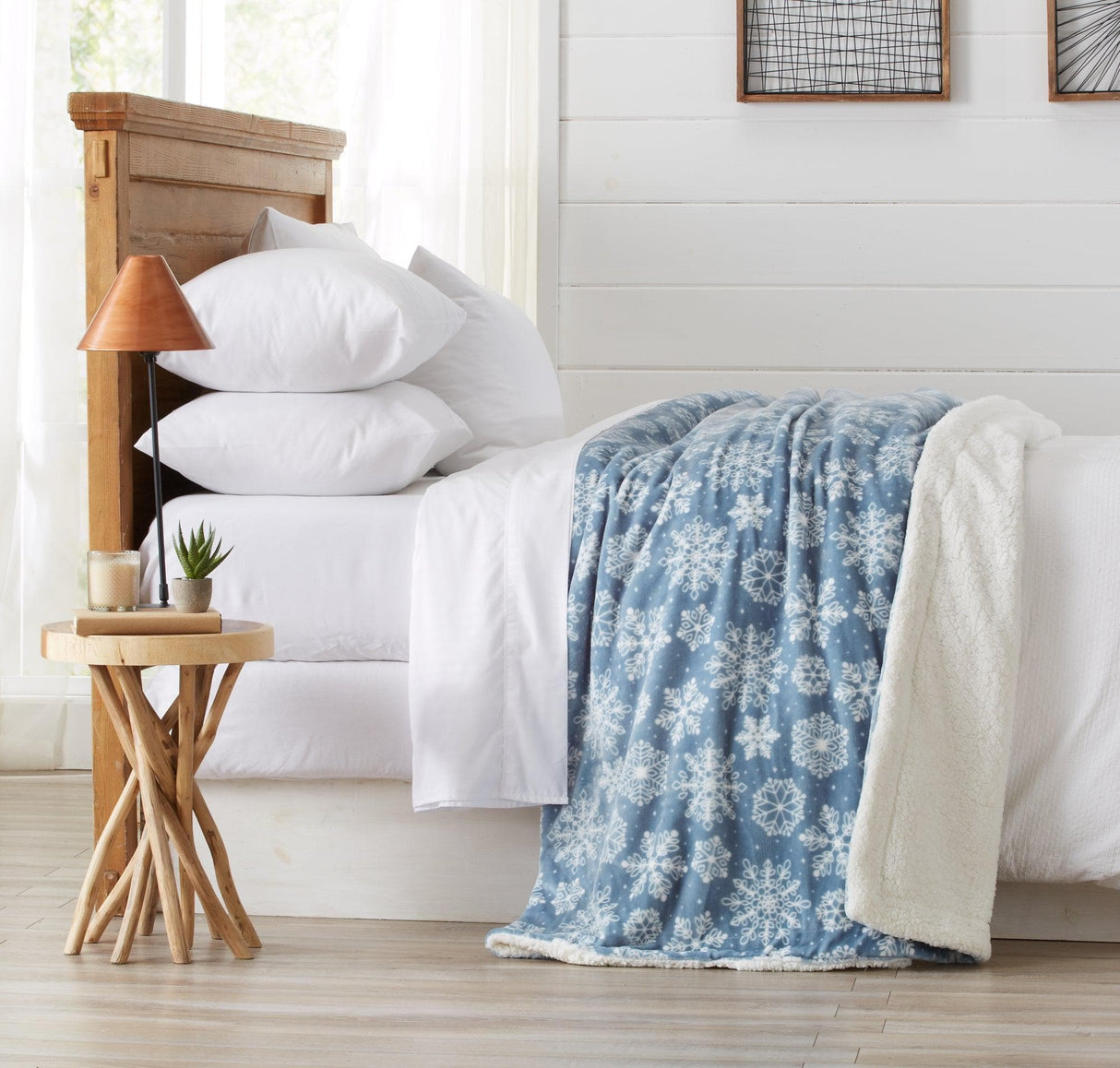 Velvet Plush Sherpa Luxury Bed Blanket - Cielo Collection