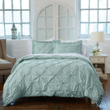 3-Piece Pintuck Duvet Cover - Analia Collection