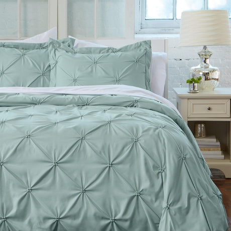 3-Piece Pintuck Duvet Cover - Analia Collection