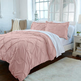 3-Piece Pintuck Duvet Cover - Analia Collection