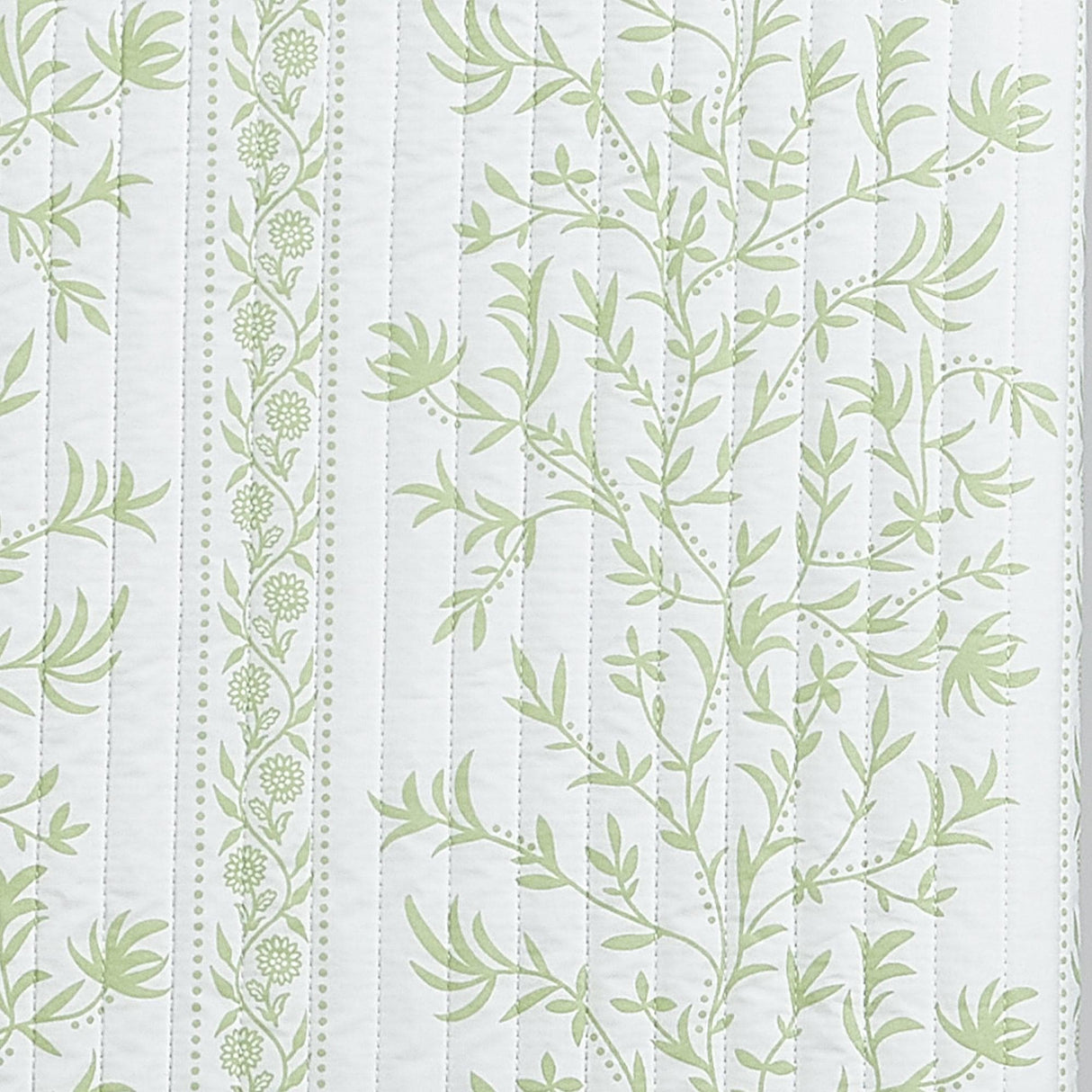 Green Floral Quilt Set - Flora Collection