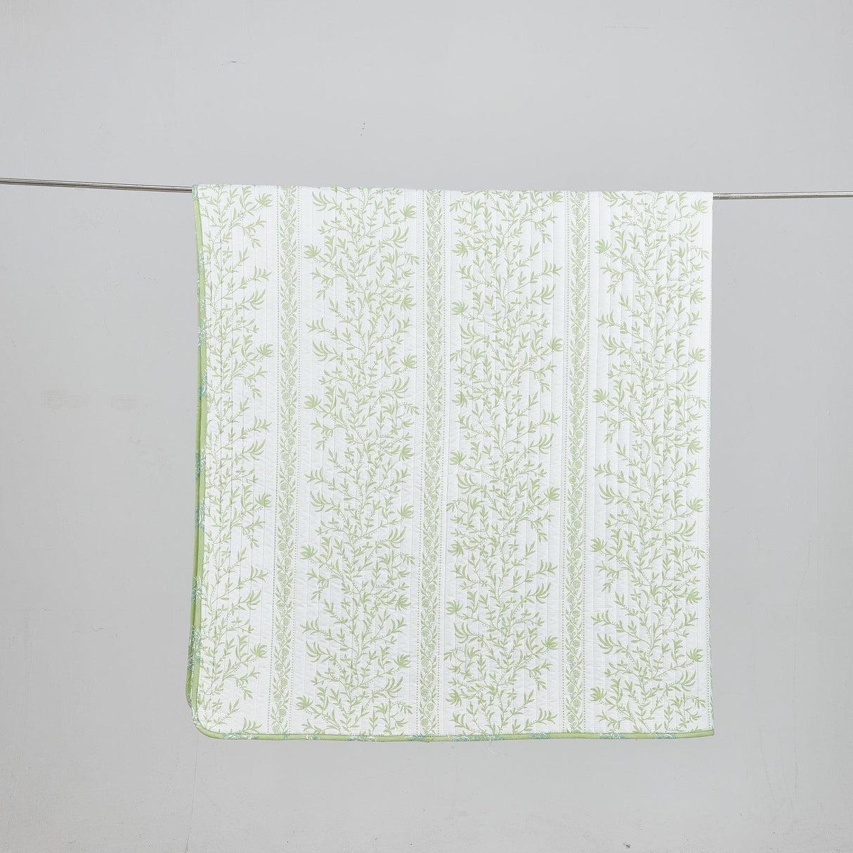 Green Floral Quilt Set - Flora Collection