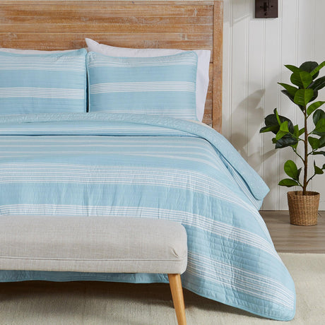 3-Piece Stripe Quilt - Madelina Collection
