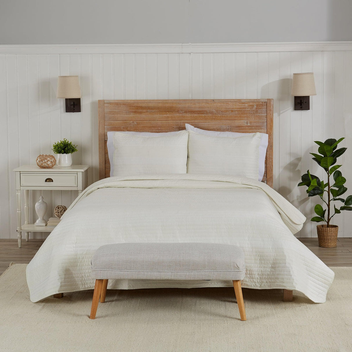 3-Piece Stripe Quilt - Madelina Collection