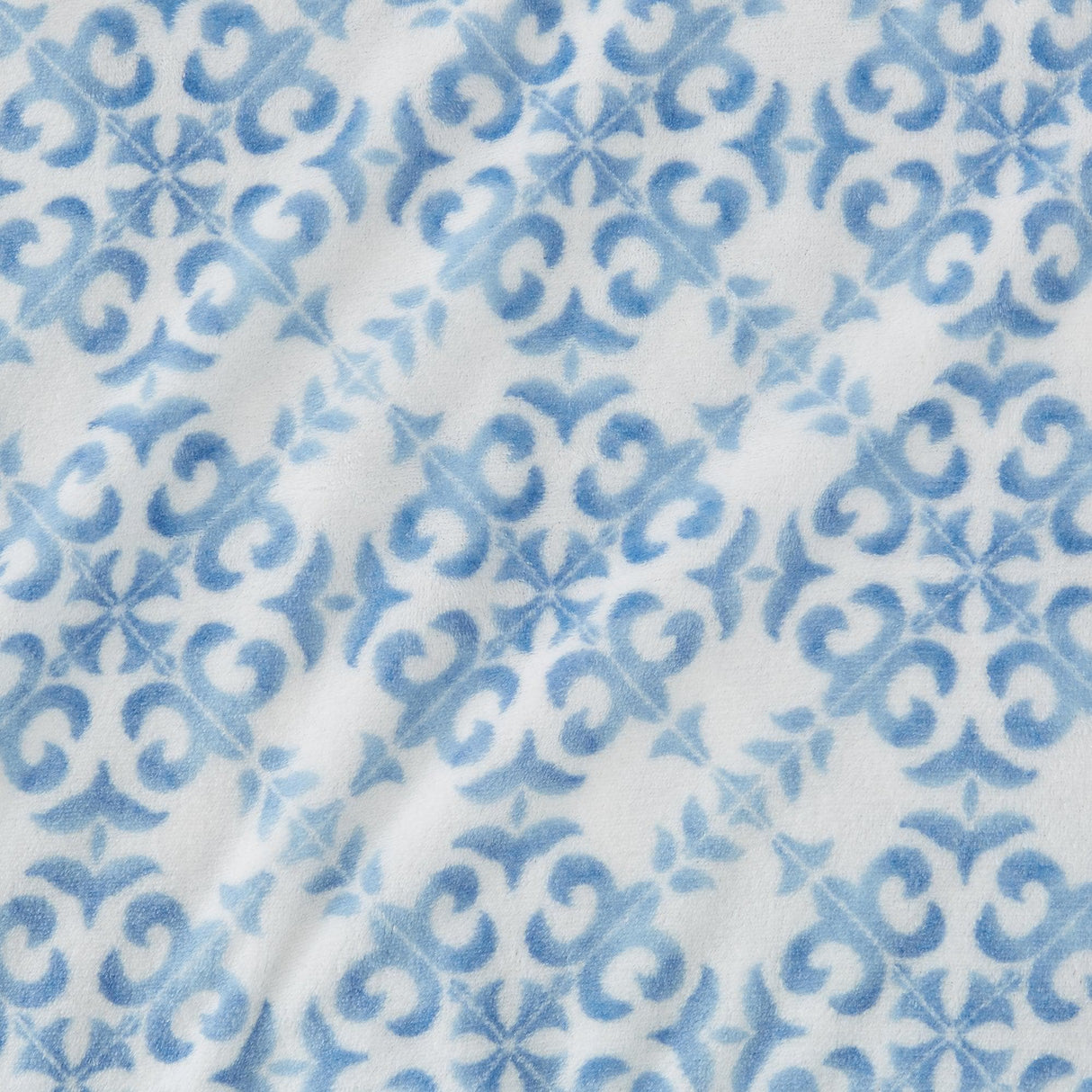 4-Piece Printed Plush Sheet - Velvet Luxe Lattice Collection