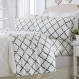 4-Piece Printed Plush Sheet - Velvet Luxe Lattice Collection