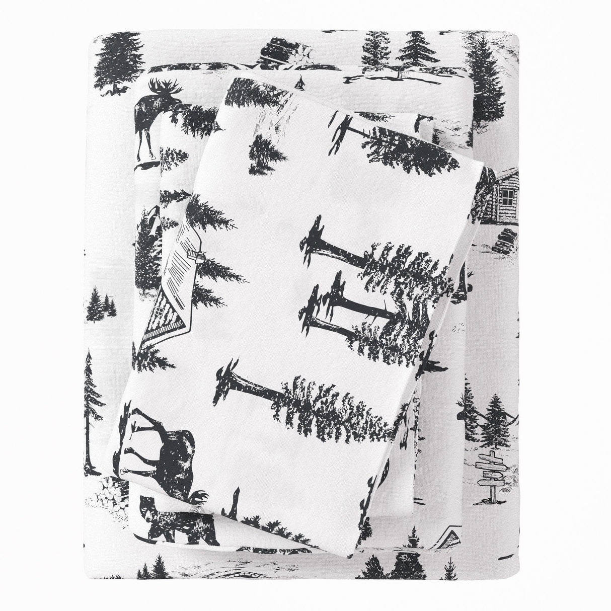 4-Piece Turkish Cotton Flannel Sheet - Lakeview Collection