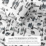 4-Piece Turkish Cotton Flannel Sheet - Lakeview Collection
