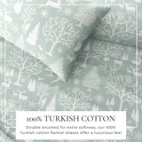 4-Piece Turkish Cotton Flannel Sheet - Lakeview Collection