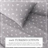 4-Piece Turkish Cotton Flannel Sheet - Lakeview Collection