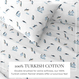 4-Piece Turkish Cotton Flannel Sheet - Lakeview Collection