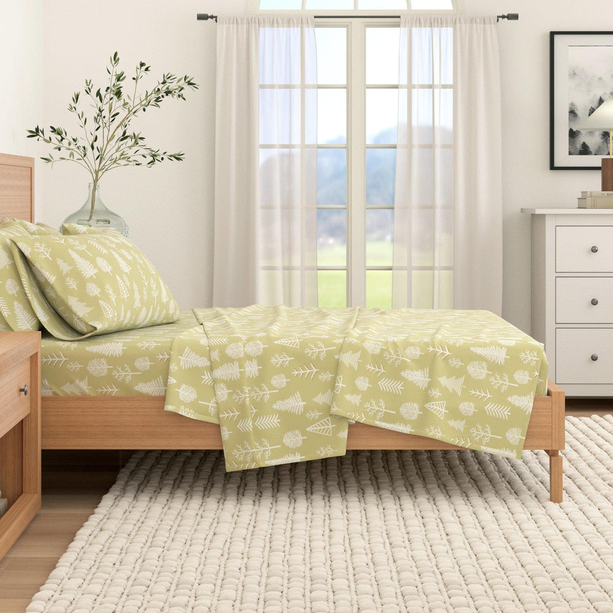 4-Piece Turkish Cotton Flannel Sheet - Lakeview Collection