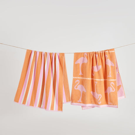 2 Pack 100% Cotton Jacquard Beach Towels - Playa Collection