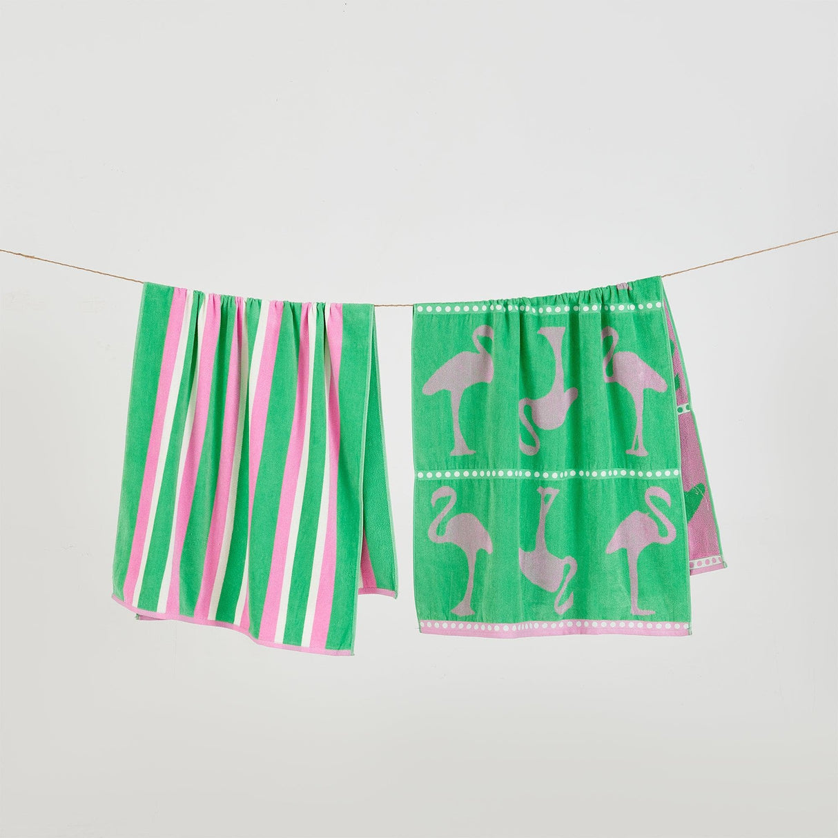 2 Pack 100% Cotton Jacquard Beach Towels - Playa Collection