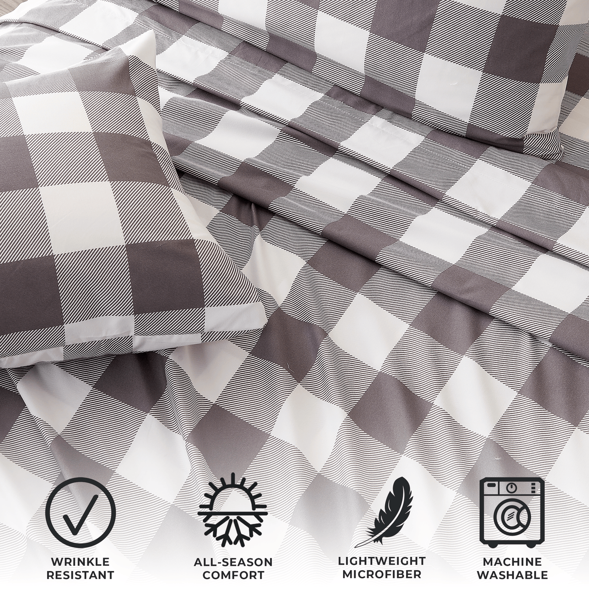 4 Piece Microfiber Sheet Set - Baylor Collection