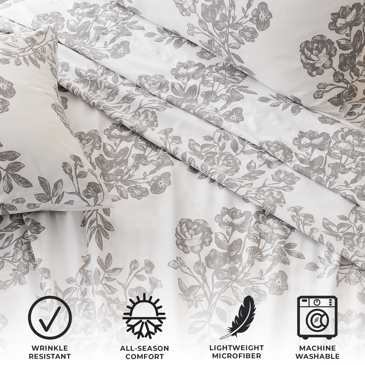 4 Piece Microfiber Sheet Set - Baylor Collection