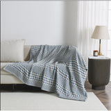 100% Cotton Waffle Weave Textured Blanket - Cecilia Collection
