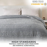 100% Cotton Waffle Weave Textured Blanket - Cecilia Collection