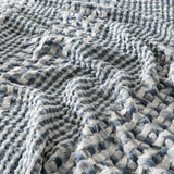 100% Cotton Waffle Weave Textured Blanket - Cecilia Collection
