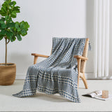 100% Cotton Waffle Weave Textured Blanket - Cecilia Collection